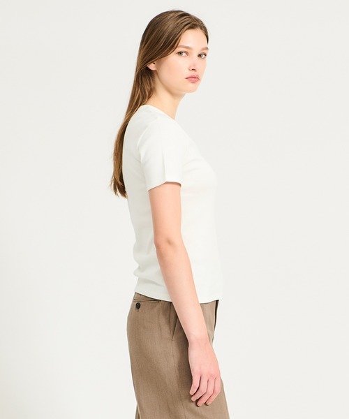 ESTNATION(エストネーション)の「GOOD PEOPLE GOOD STITCHING GOOD PRODUCT for ESTNATION / オーガニックコットン Tシャツ(Tシャツ/カットソー・レディース・ブラウン/レッド/ネイビー/オフホワイト・FREE)」の12枚目の写真