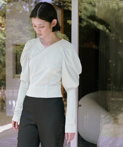 トップス teloplan Thorfinn China Blouse セール】Thorfinn China Blouse（シャツ/ブラウス）｜TELOPLAN