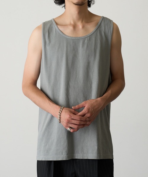 comfort colors(コンフォートカラーズ)の「【COMFORT COLORS】6.1oz ガーメントダイタンクトップ CC9360 MURS(タンクトップ・メンズ・アイボリー/ブラック/グレー/ホワイト/ダークネイビー・M/L/XL/S)」の21枚目の写真