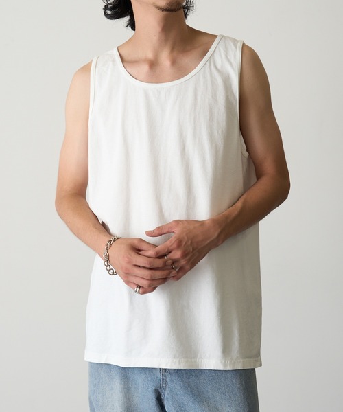 comfort colors(コンフォートカラーズ)の「【COMFORT COLORS】6.1oz ガーメントダイタンクトップ CC9360 MURS(タンクトップ・メンズ・アイボリー/ブラック/グレー/ホワイト/ダークネイビー・M/L/XL/S)」の16枚目の写真