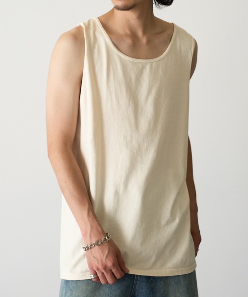 comfort colors(コンフォートカラーズ)の「【COMFORT COLORS】6.1oz ガーメントダイタンクトップ CC9360 MURS(タンクトップ・メンズ・アイボリー/ブラック/グレー/ホワイト/ダークネイビー・M/L/XL/S)」の14枚目の写真