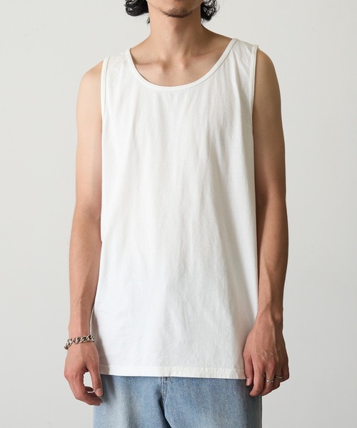 comfort colors(コンフォートカラーズ)の「【COMFORT COLORS】6.1oz ガーメントダイタンクトップ CC9360 MURS(タンクトップ・メンズ・アイボリー/ブラック/グレー/ホワイト/ダークネイビー・M/L/XL/S)」の13枚目の写真