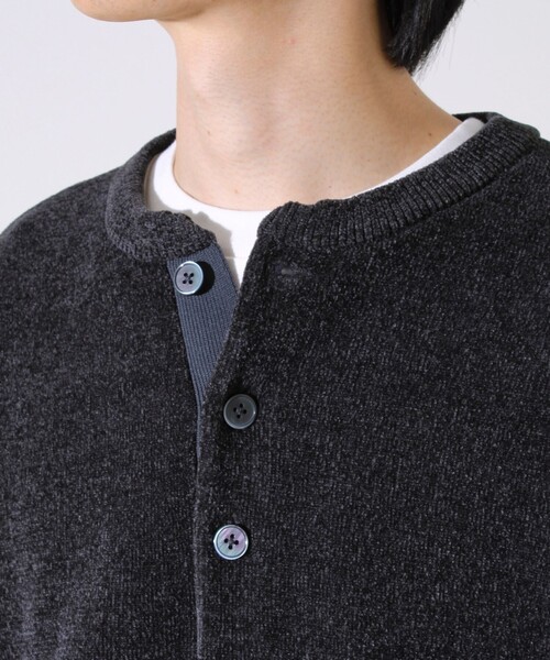 GLOSTER(グロスター)の「【好評につきリピート&カラー追加決定!】【チクチクしないニット】モールバックボーダーヘンリーネック(ニット/セーター・メンズ・ネイビー/チャコールグレー/マスタード/アイボリー/グリーン・S/L/M)」の22枚目の写真