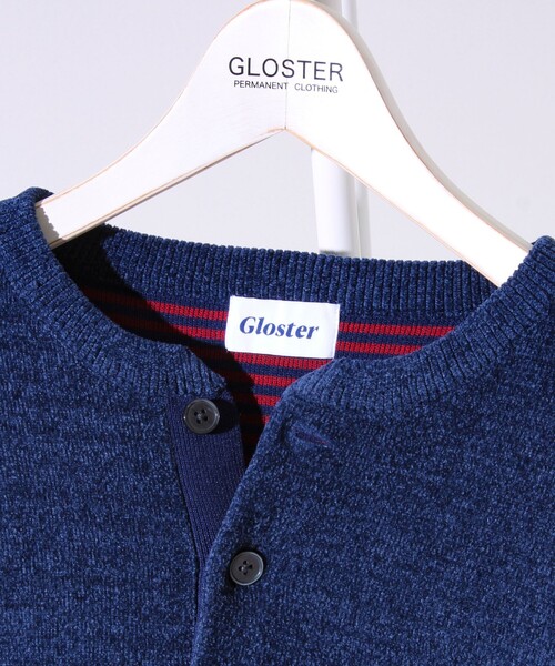 GLOSTER(グロスター)の「【好評につきリピート&カラー追加決定!】【チクチクしないニット】モールバックボーダーヘンリーネック(ニット/セーター・メンズ・ネイビー/チャコールグレー/マスタード/アイボリー/グリーン・S/L/M)」の19枚目の写真