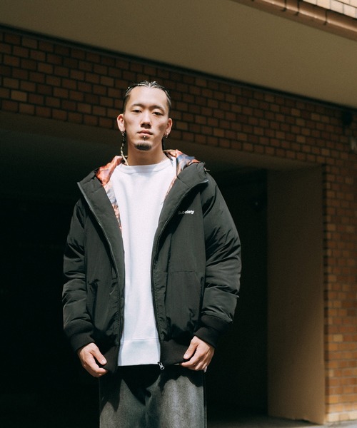 Subciety（サブサエティ）の「Nylon puff hooded jkt（ナイロンジャケット・メンズ・ブラック・X-LARGE/LARGE/MEDIUM/SMALL）」の4枚目の写真