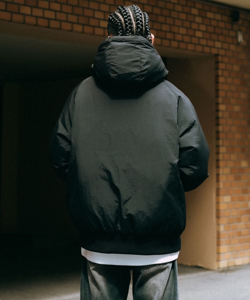 Subciety（サブサエティ）の「Nylon puff hooded jkt（ナイロンジャケット・メンズ・ブラック・X-LARGE/LARGE/MEDIUM/SMALL）」の7枚目の写真