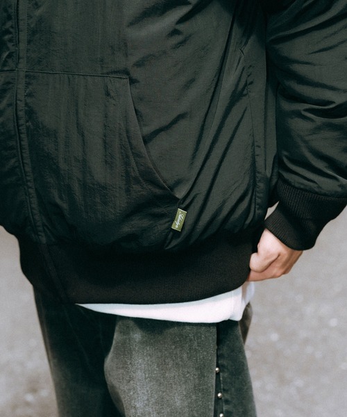 Subciety（サブサエティ）の「Nylon puff hooded jkt（ナイロンジャケット・メンズ・ブラック・X-LARGE/LARGE/MEDIUM/SMALL）」の8枚目の写真