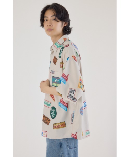 RODEO CROWNS WIDE BOWL(ロデオクラウンズワイドボウル)の「マルチパターンシャツ(シャツ/ブラウス・メンズ・ブルー/ブラック/ベージュ・MEDIUM/LARGE)」の19枚目の写真