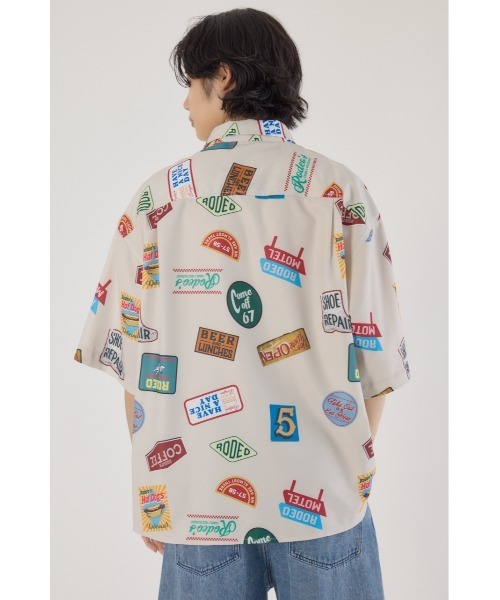 RODEO CROWNS WIDE BOWL(ロデオクラウンズワイドボウル)の「マルチパターンシャツ(シャツ/ブラウス・メンズ・ブルー/ブラック/ベージュ・MEDIUM/LARGE)」の20枚目の写真