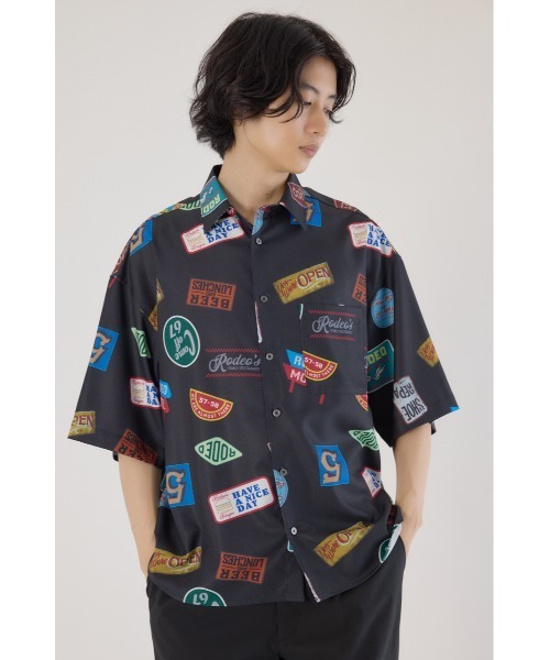 RODEO CROWNS WIDE BOWL(ロデオクラウンズワイドボウル)の「マルチパターンシャツ(シャツ/ブラウス・メンズ・ブルー/ブラック/ベージュ・MEDIUM/LARGE)」の5枚目の写真