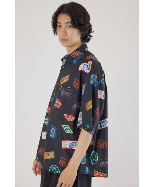 RODEO CROWNS WIDE BOWL(ロデオクラウンズワイドボウル)の「マルチパターンシャツ(シャツ/ブラウス・メンズ・ブルー/ブラック/ベージュ・MEDIUM/LARGE)」の6枚目の写真