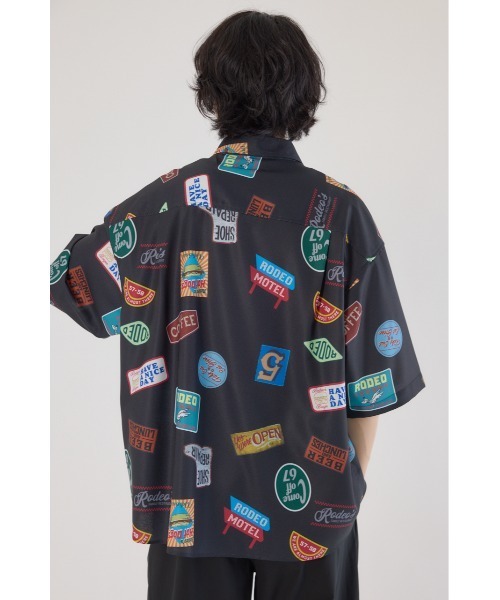 RODEO CROWNS WIDE BOWL(ロデオクラウンズワイドボウル)の「マルチパターンシャツ(シャツ/ブラウス・メンズ・ブルー/ブラック/ベージュ・MEDIUM/LARGE)」の7枚目の写真