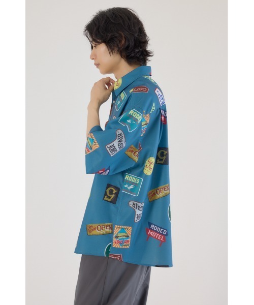 RODEO CROWNS WIDE BOWL(ロデオクラウンズワイドボウル)の「マルチパターンシャツ(シャツ/ブラウス・メンズ・ブルー/ブラック/ベージュ・MEDIUM/LARGE)」の12枚目の写真