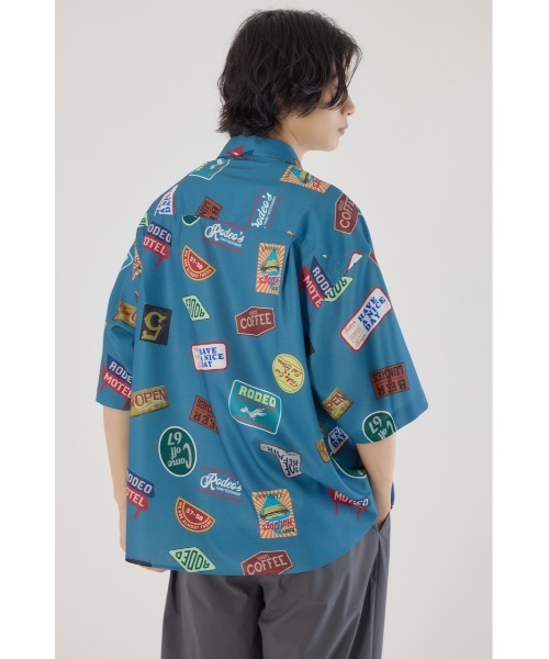 RODEO CROWNS WIDE BOWL(ロデオクラウンズワイドボウル)の「マルチパターンシャツ(シャツ/ブラウス・メンズ・ブルー/ブラック/ベージュ・MEDIUM/LARGE)」の13枚目の写真