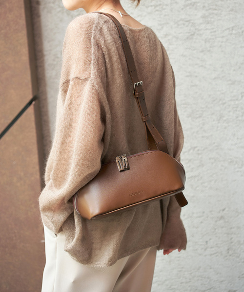 Spick & Span（スピックアンドスパン）の「ADD CULUMN/アドカラム FIGRE BODY BAG（ショルダーバッグ・レディース・ブラウン/カーキ・FREE）」の6枚目の写真