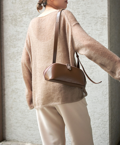 Spick & Span（スピックアンドスパン）の「ADD CULUMN/アドカラム FIGRE BODY BAG（ショルダーバッグ・レディース・ブラウン/カーキ・FREE）」の7枚目の写真