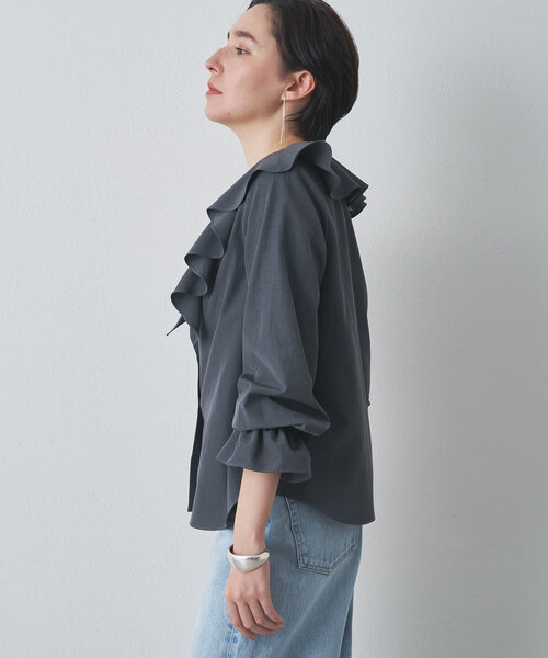 セール】【Drawing Numbers】ラッフルフリルブラウス（シャツ/ブラウス