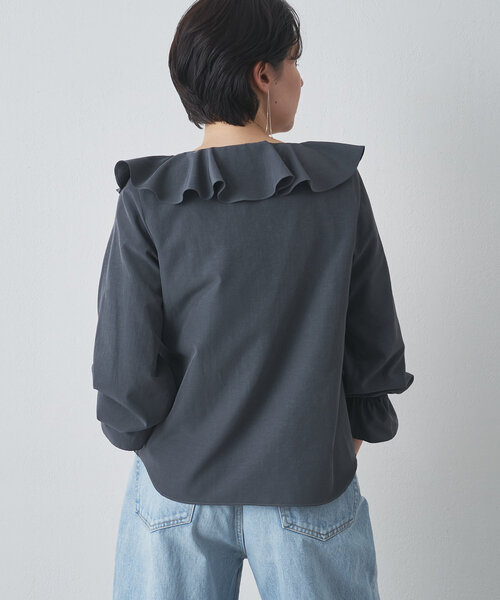 セール】【Drawing Numbers】ラッフルフリルブラウス（シャツ/ブラウス