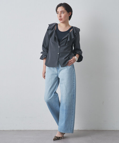 セール】【Drawing Numbers】ラッフルフリルブラウス（シャツ/ブラウス