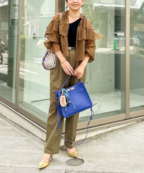 NOLLEY’S（ノーリーズ）の「ウォッシャブル Premium TWLL オトナチノパンツ（その他パンツ・レディース・キャメル/カーキ・38/36）」の12枚目の写真