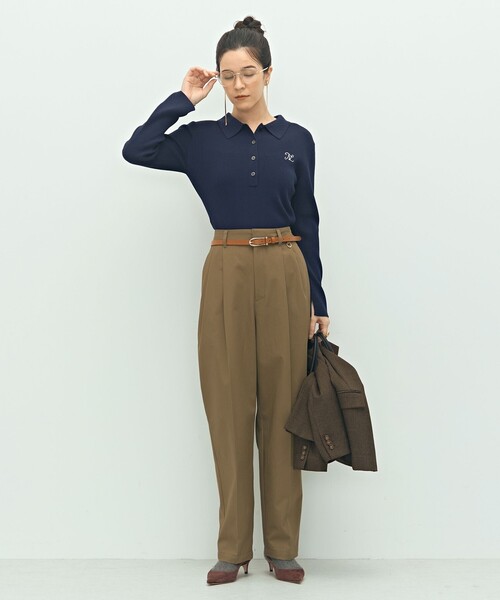 NOLLEY’S（ノーリーズ）の「ウォッシャブル Premium TWLL オトナチノパンツ（その他パンツ・レディース・キャメル/カーキ・38/36）」の16枚目の写真