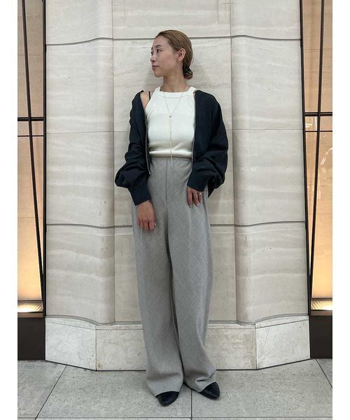 Mila Owen ボリュームスリーブシアーニットブルゾン ボリュームスリーブシアーニットブルゾン(ブルゾン)｜アウター