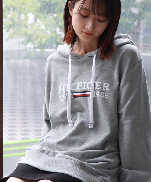 送料無料 トミーヒルフィガー 刺繍ロゴ レアカラー ゆるだぼ00s パーカー セール】【TOMMY HILFIGER/トミーヒルフィガー】 ロゴ ライトウェイト