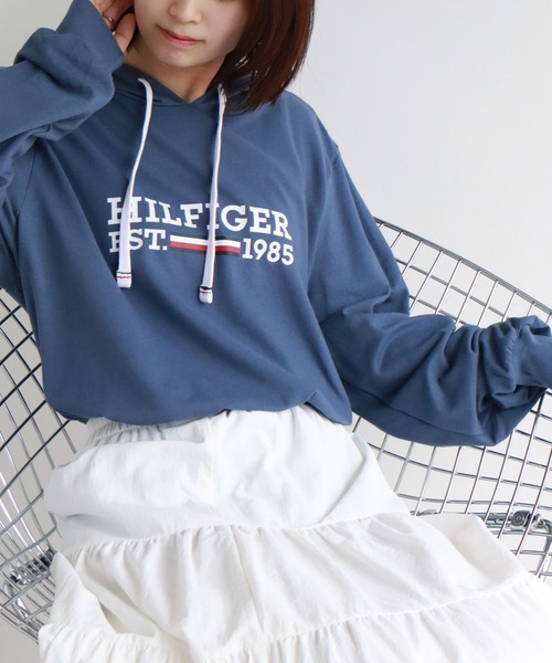 TOMMY HILFIGER（トミーヒルフィガー）の「【TOMMY HILFIGER/トミーヒルフィガー】 ロゴ ライトウェイトパーカー（パーカー・メンズ・ヘザーグレー/ブルー/ネイビー・S/M/L/XL）」の14枚目の写真