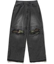 デニム・ジーパン NOT4NERD 22 Graphic Printed Cotton Pants Black PT055BK NOT4NERD 22 Graphic Printed Cotton Pants Black PT055BK