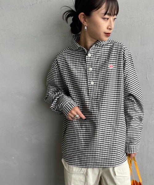 DANTON/ダントン] ラウンドカラー オックスフォードプルオーバーシャツ