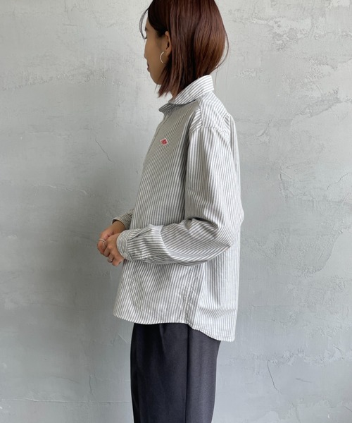 未使用✨ダントン ラウンドカラープルオーバー 長袖シャツグレー白ストライプ38 楽天市場】ダントン DANTON ラウンドカラー プルオーバー 長袖シャツ