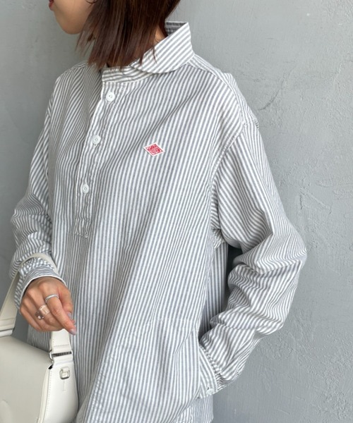 DANTON/ダントン] ラウンドカラー オックスフォードプルオーバーシャツ