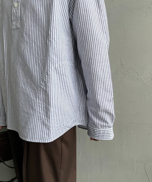 DANTON/ダントン] ラウンドカラー オックスフォードプルオーバーシャツ