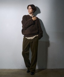 THE BOLDMAN(U {[h})Vneck boucle knit / VlbNu[Njbg(jbg/Z[^[)