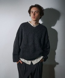 THE BOLDMAN(U {[h})Vneck boucle knit / VlbNu[Njbg(jbg/Z[^[)