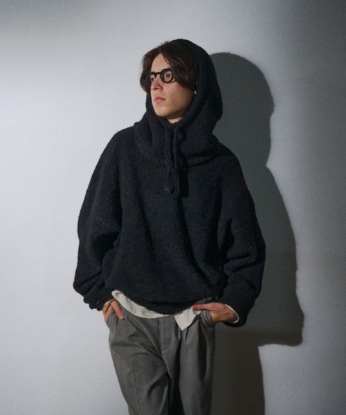 セール】Vneck boucle knit / Vネックブークレニット（ニット/セーター