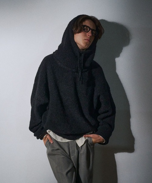 セール】Vneck boucle knit / Vネックブークレニット（ニット/セーター