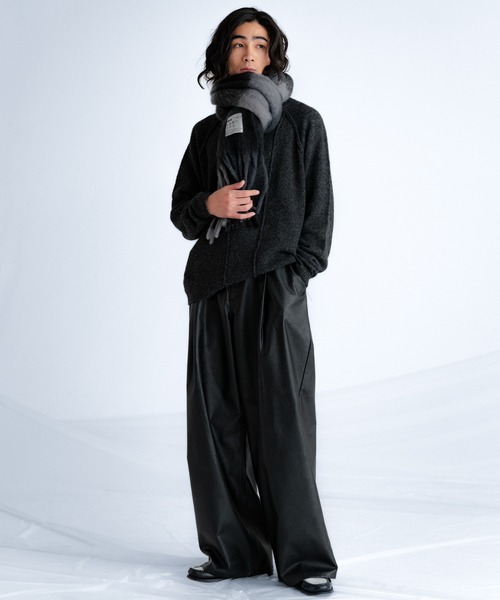 SINSS(シンス)の「Grain wide balloon slacks / グレインワイドバルーンスラックス(スラックス・メンズ・ブラック・LARGE/MEDIUM/SMALL/X-SMALL)」の4枚目の写真