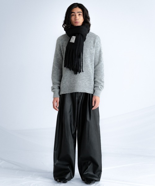 SINSS(シンス)の「Grain wide balloon slacks / グレインワイドバルーンスラックス(スラックス・メンズ・ブラック・LARGE/MEDIUM/SMALL/X-SMALL)」の3枚目の写真