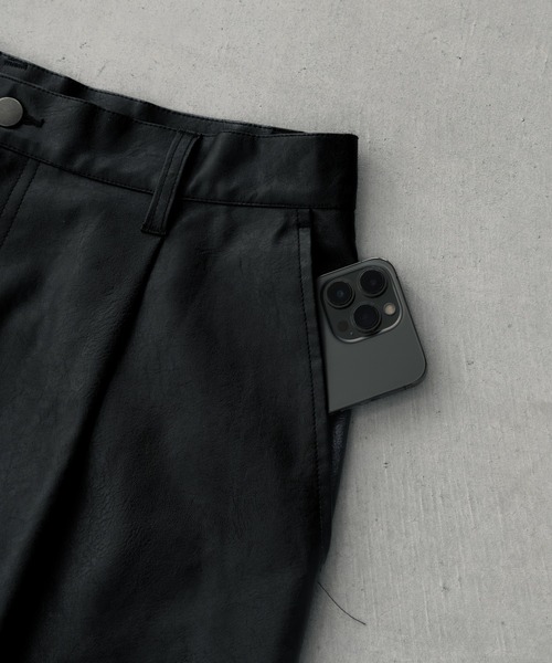 SINSS(シンス)の「Grain wide balloon slacks / グレインワイドバルーンスラックス(スラックス・メンズ・ブラック・LARGE/MEDIUM/SMALL/X-SMALL)」の15枚目の写真