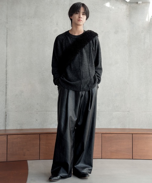 SINSS(シンス)の「Grain wide balloon slacks / グレインワイドバルーンスラックス(スラックス・メンズ・ブラック・LARGE/MEDIUM/SMALL/X-SMALL)」の20枚目の写真