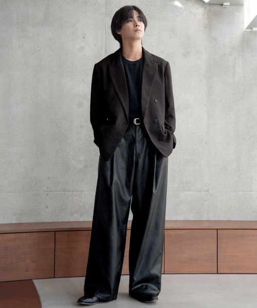 SINSS(シンス)の「Grain wide balloon slacks / グレインワイドバルーンスラックス(スラックス・メンズ・ブラック・LARGE/MEDIUM/SMALL/X-SMALL)」の22枚目の写真