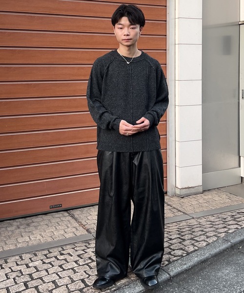 Grain wide balloon slacks / グレインワイドバルーンスラックス