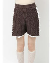 frill knit shortpants