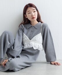 Kastane | *ニットオールインワン(サロペット/オーバーオール)