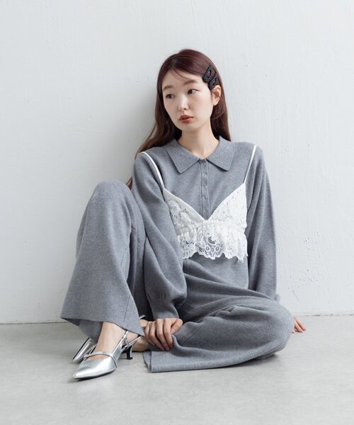 Kastane（カスタネ）の「*ニットオールインワン（サロペット