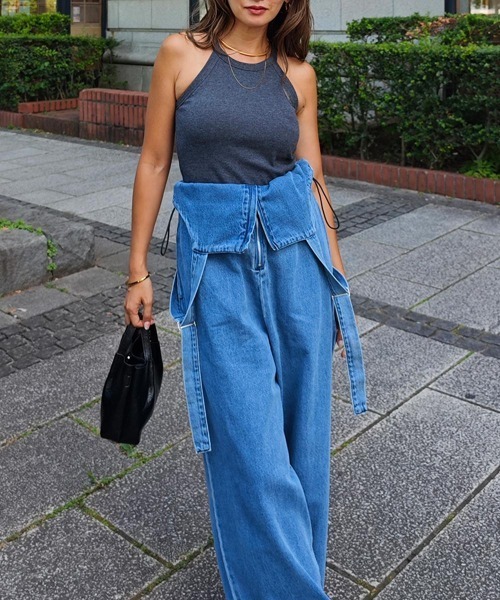 esutoreja（エストレジャ）の「ホルターネックタンクトップ（タンクトップ・レディース・チャコール/ブラック/ピンク/ホワイト・FREE）」の20枚目の写真