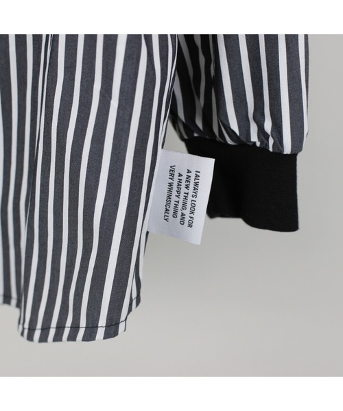 maarook（マルーク）の「ストライプミドルワイド袖リブシャツ（シャツ/ブラウス・キッズ・ブラック・140cm/150cm/160cm）」の12枚目の写真