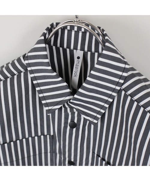maarook（マルーク）の「ストライプミドルワイド袖リブシャツ（シャツ/ブラウス・キッズ・ブラック・140cm/150cm/160cm）」の13枚目の写真