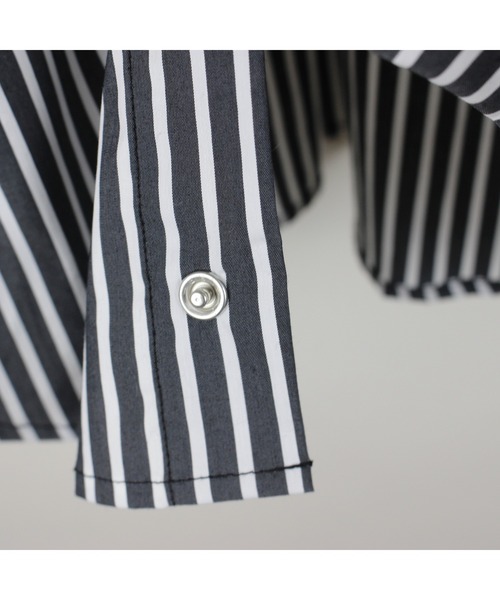 maarook（マルーク）の「ストライプミドルワイド袖リブシャツ（シャツ/ブラウス・キッズ・ブラック・140cm/150cm/160cm）」の14枚目の写真